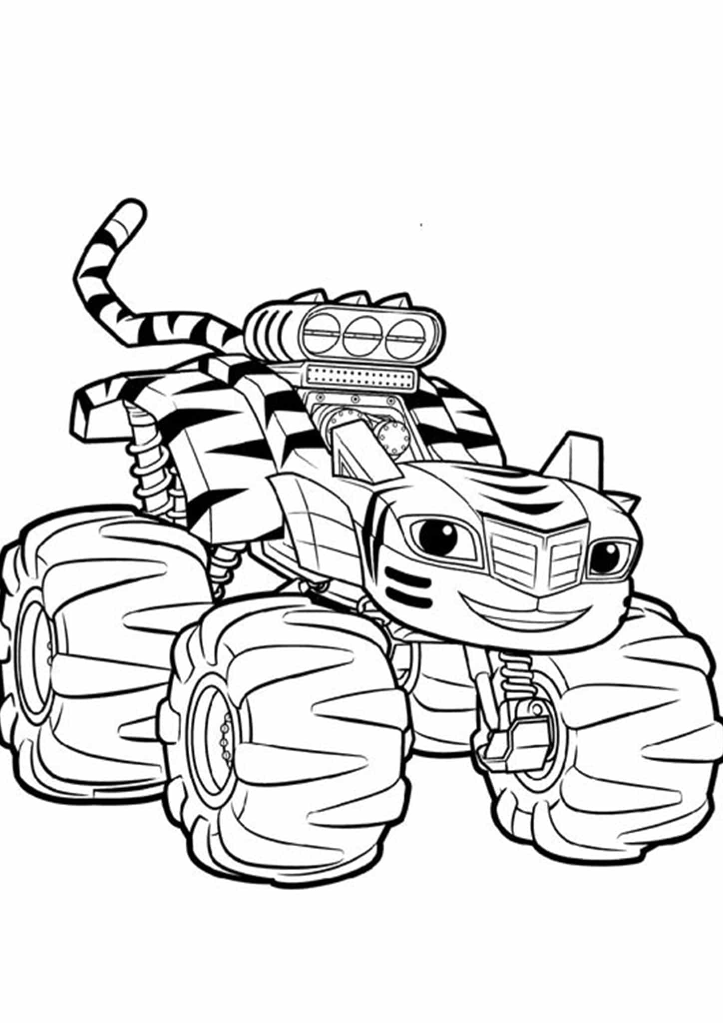 Monster Truck Coloring Pages Free Printable 103