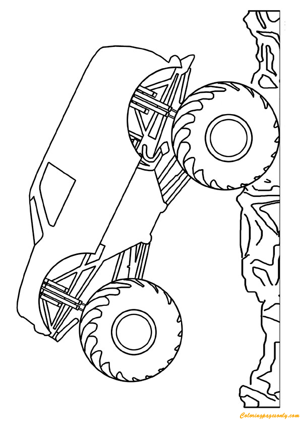 Monster Truck Coloring Pages Free Printable 106