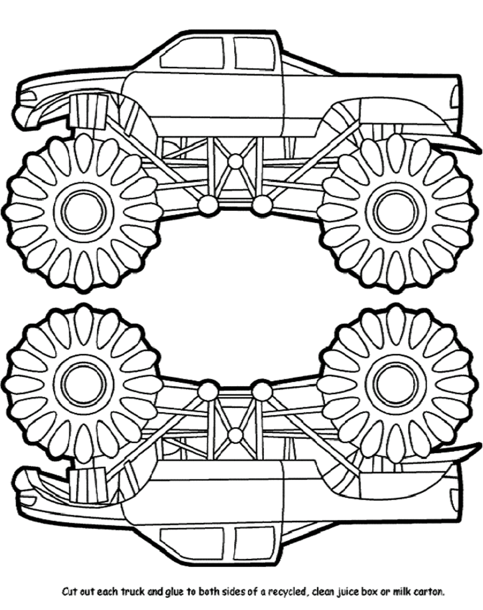 Monster Truck Coloring Pages Free Printable 107