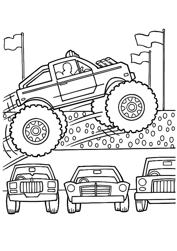 Monster Truck Coloring Pages Free Printable 109