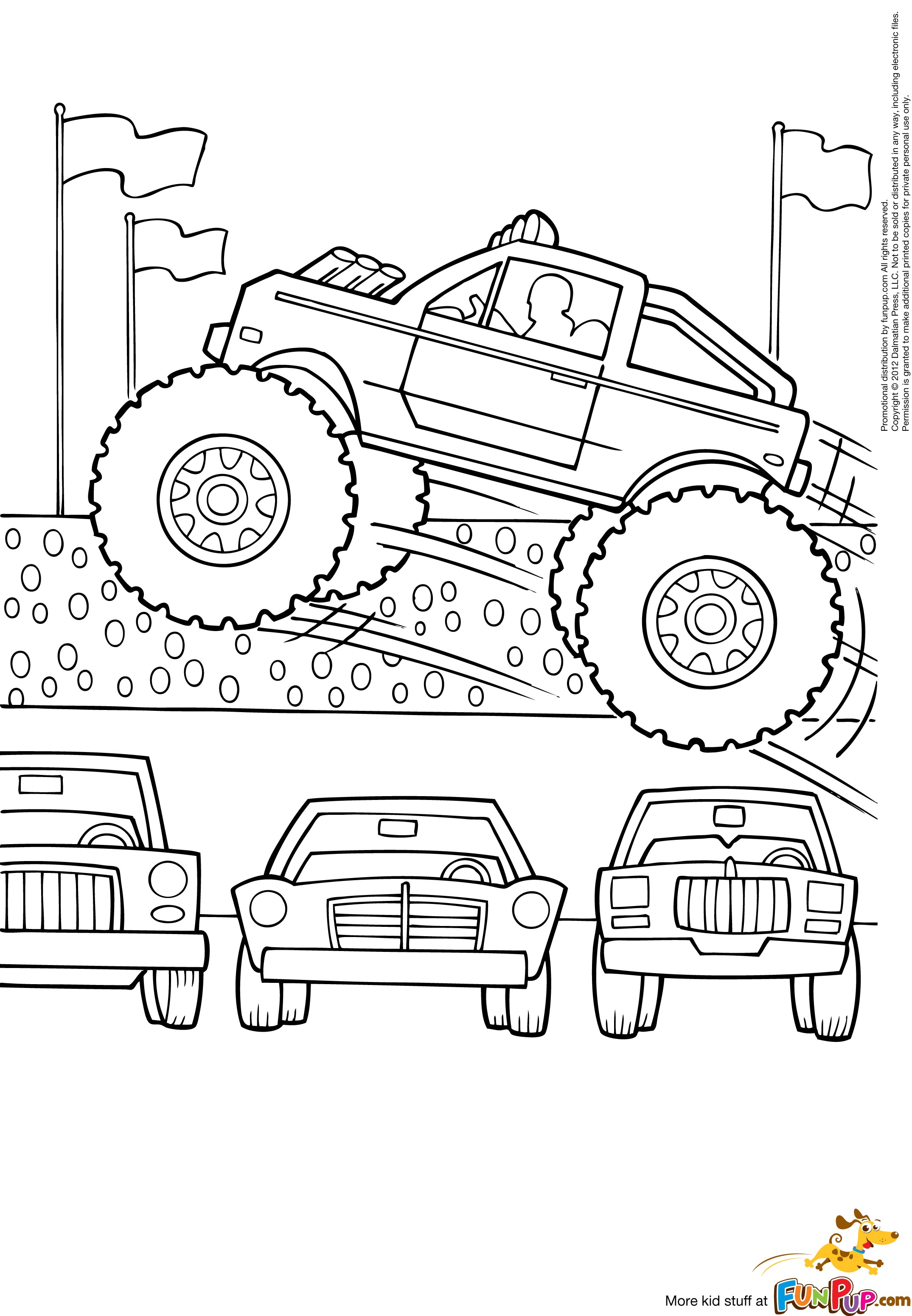 Monster Truck Coloring Pages Free Printable 110