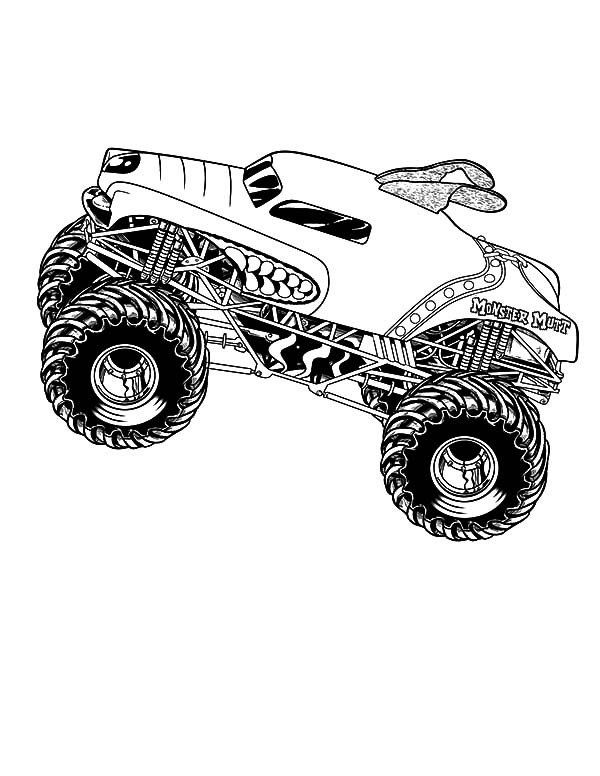 Monster Truck Coloring Pages Free Printable 111