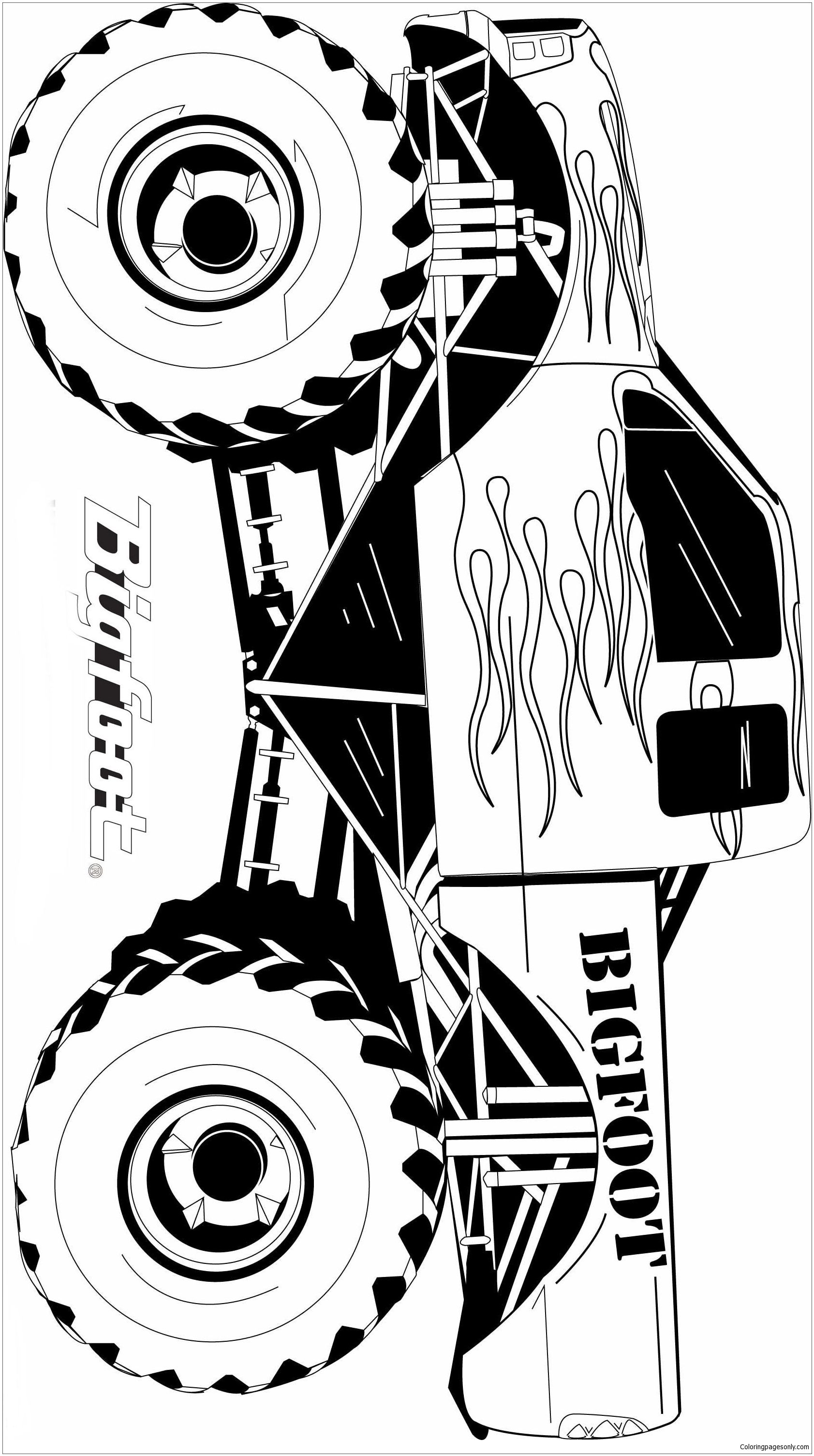 Monster Truck Coloring Pages Free Printable 116