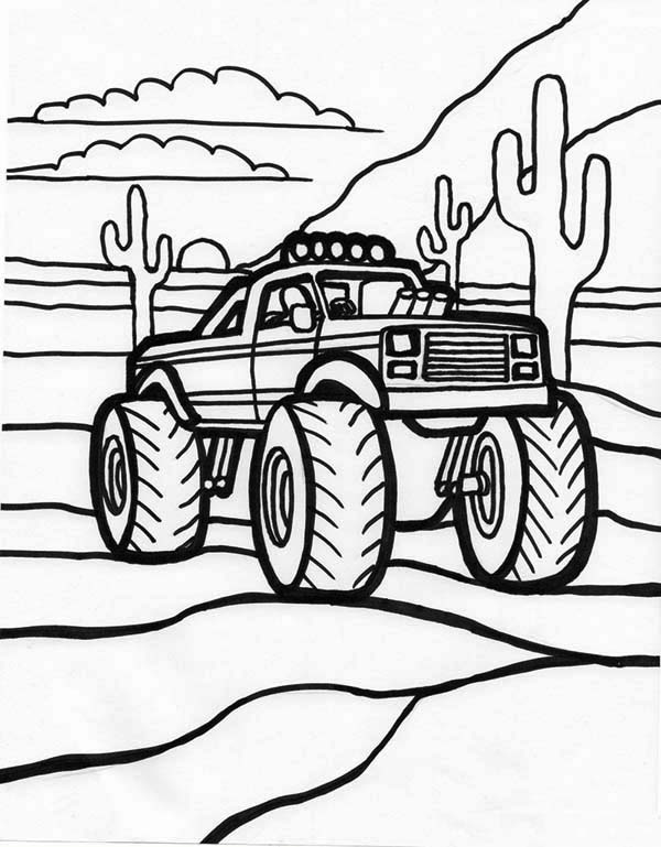 Monster Truck Coloring Pages Free Printable 118