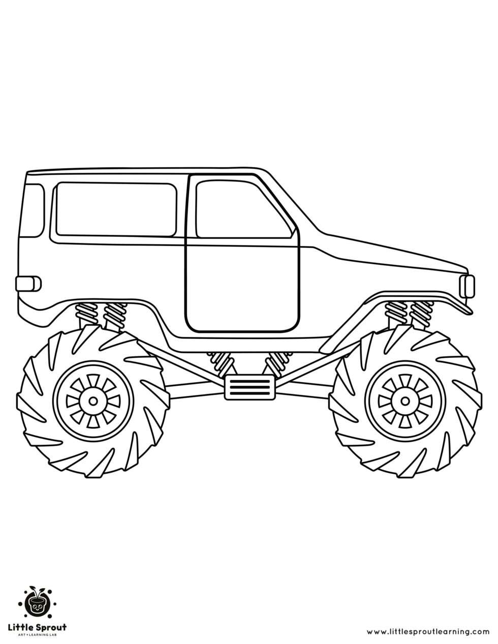 Monster Truck Coloring Pages Free Printable 12