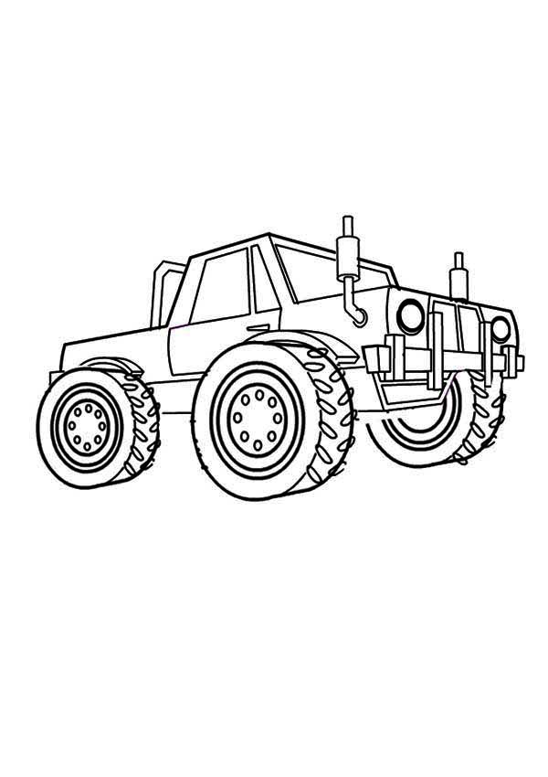 Monster Truck Coloring Pages Free Printable 121