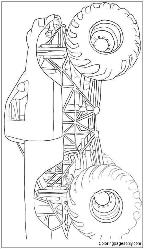 Monster Truck Coloring Pages Free Printable 124