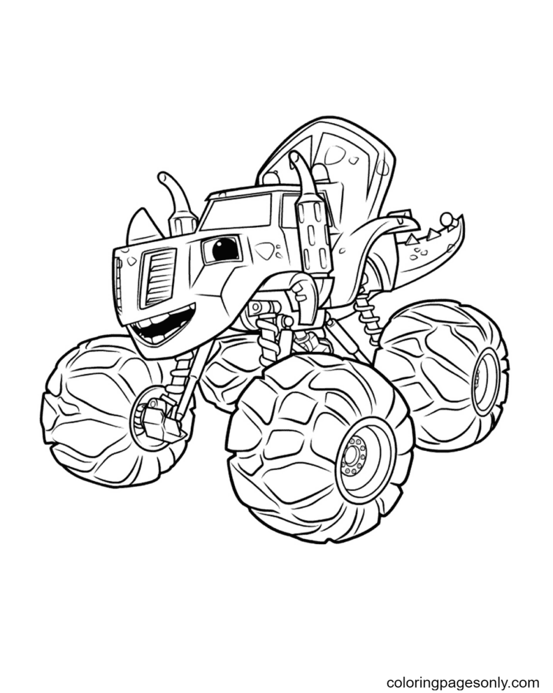 Monster Truck Coloring Pages Free Printable 128