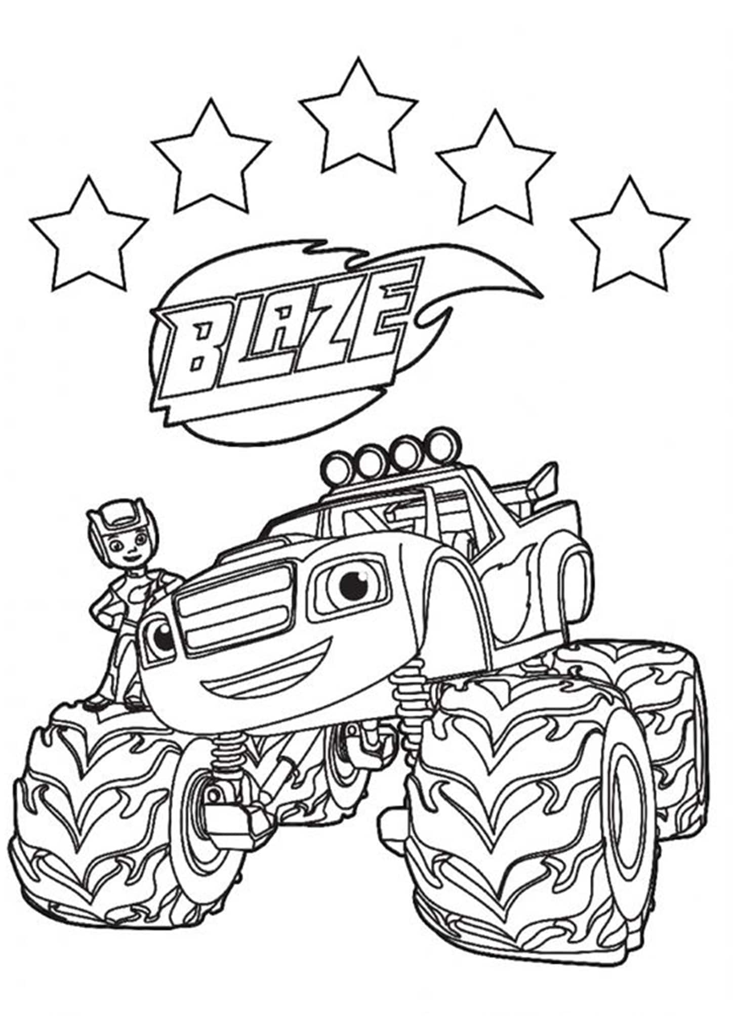 Monster Truck Coloring Pages Free Printable 16