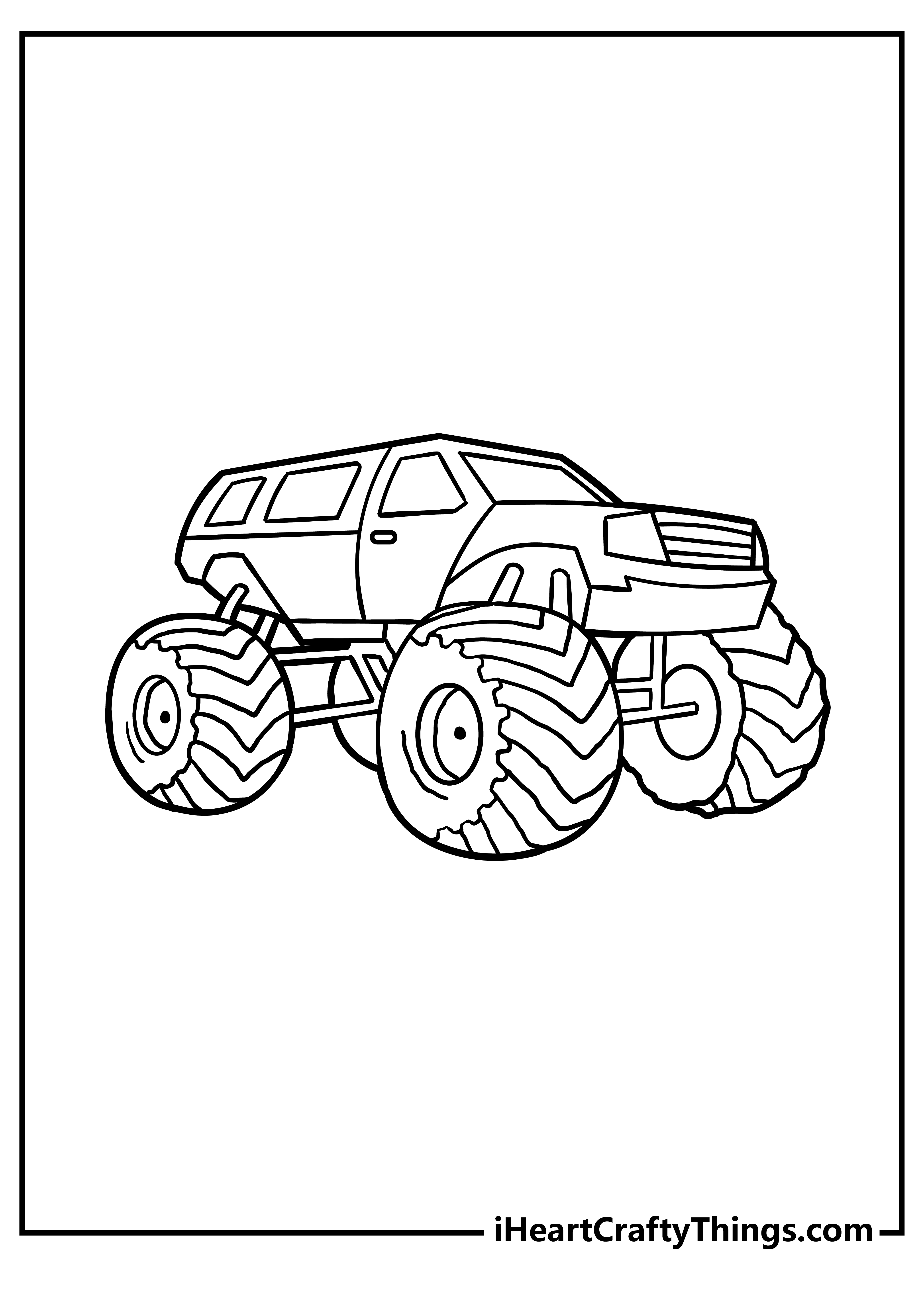 Monster Truck Coloring Pages Free Printable 22