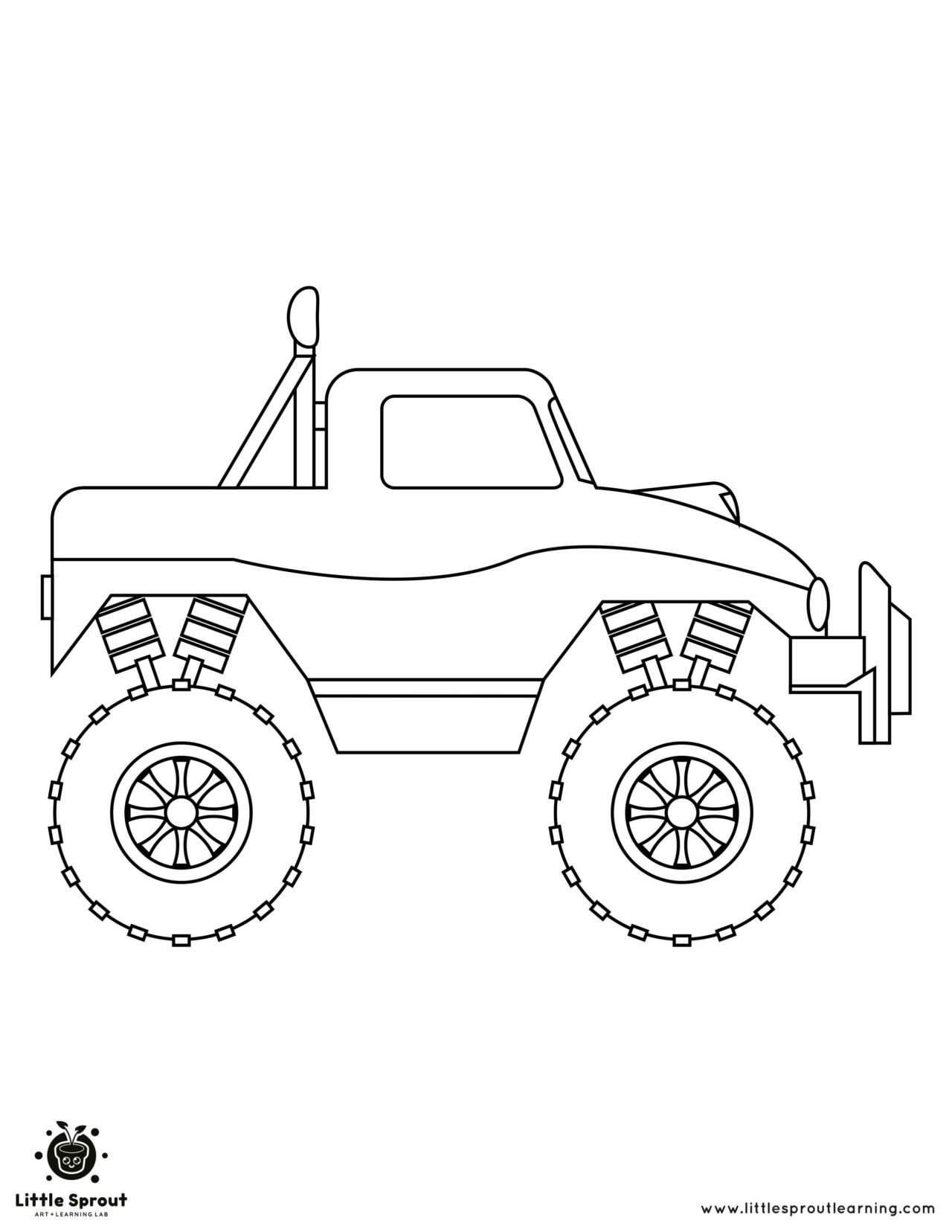 Monster Truck Coloring Pages Free Printable 24