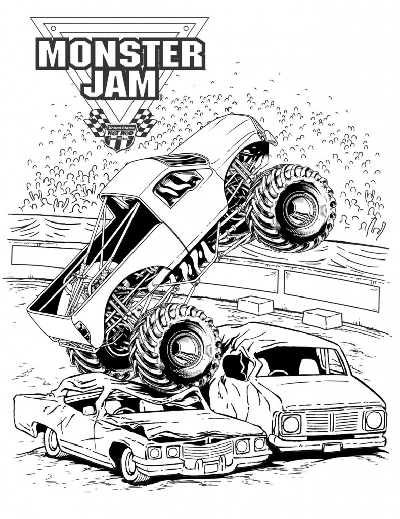 Monster Truck Coloring Pages Free Printable 27