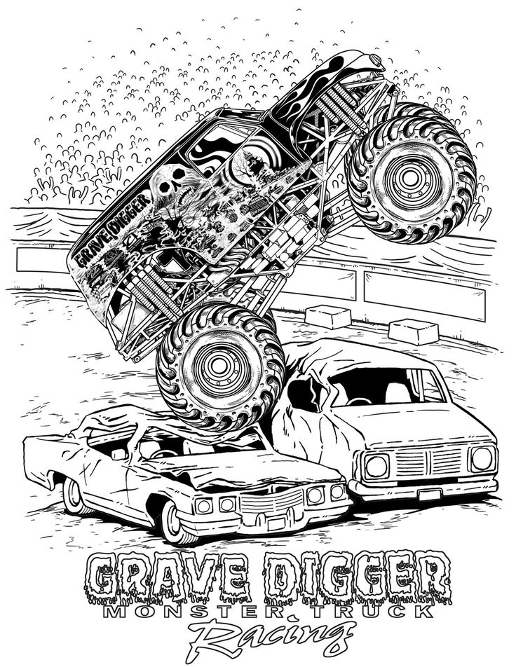 Monster Truck Coloring Pages Free Printable 28