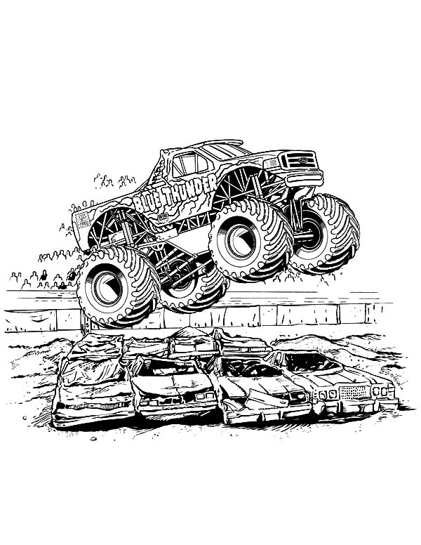 Monster Truck Coloring Pages Free Printable 29