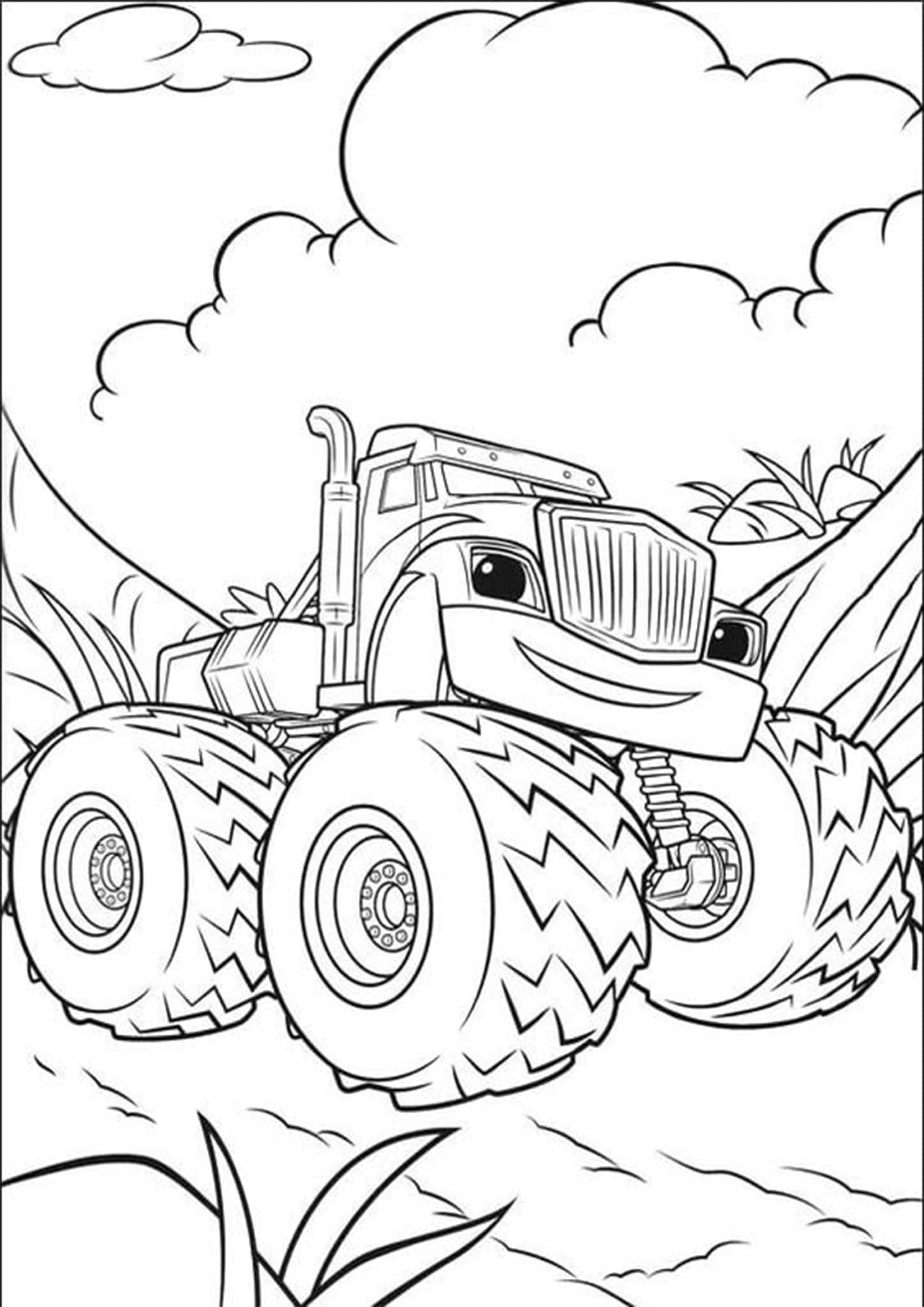 Monster Truck Coloring Pages Free Printable 3