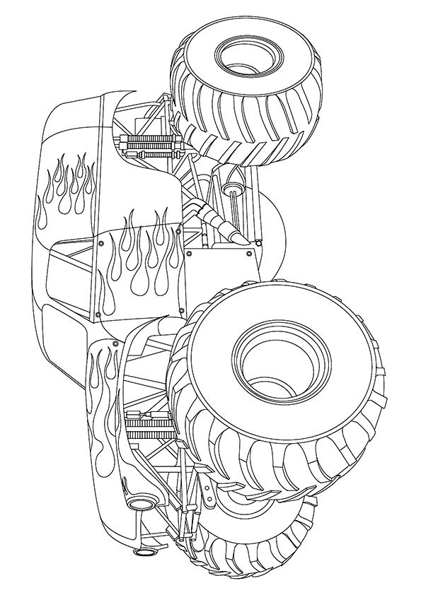 Monster Truck Coloring Pages Free Printable 31