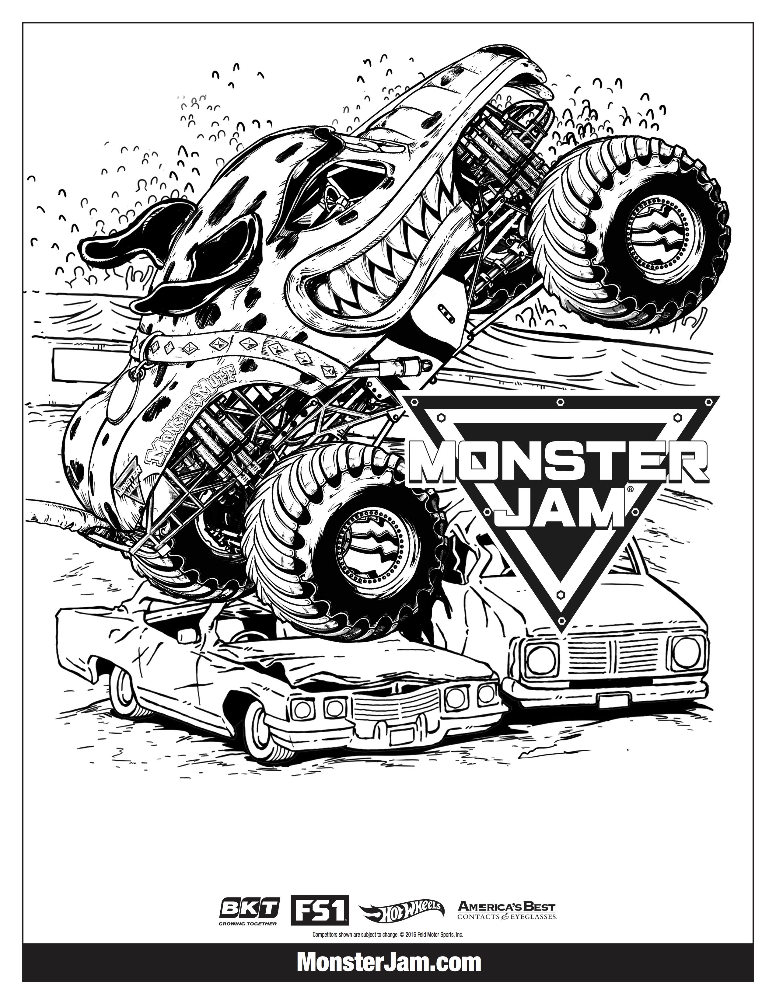 Monster Truck Coloring Pages Free Printable 32