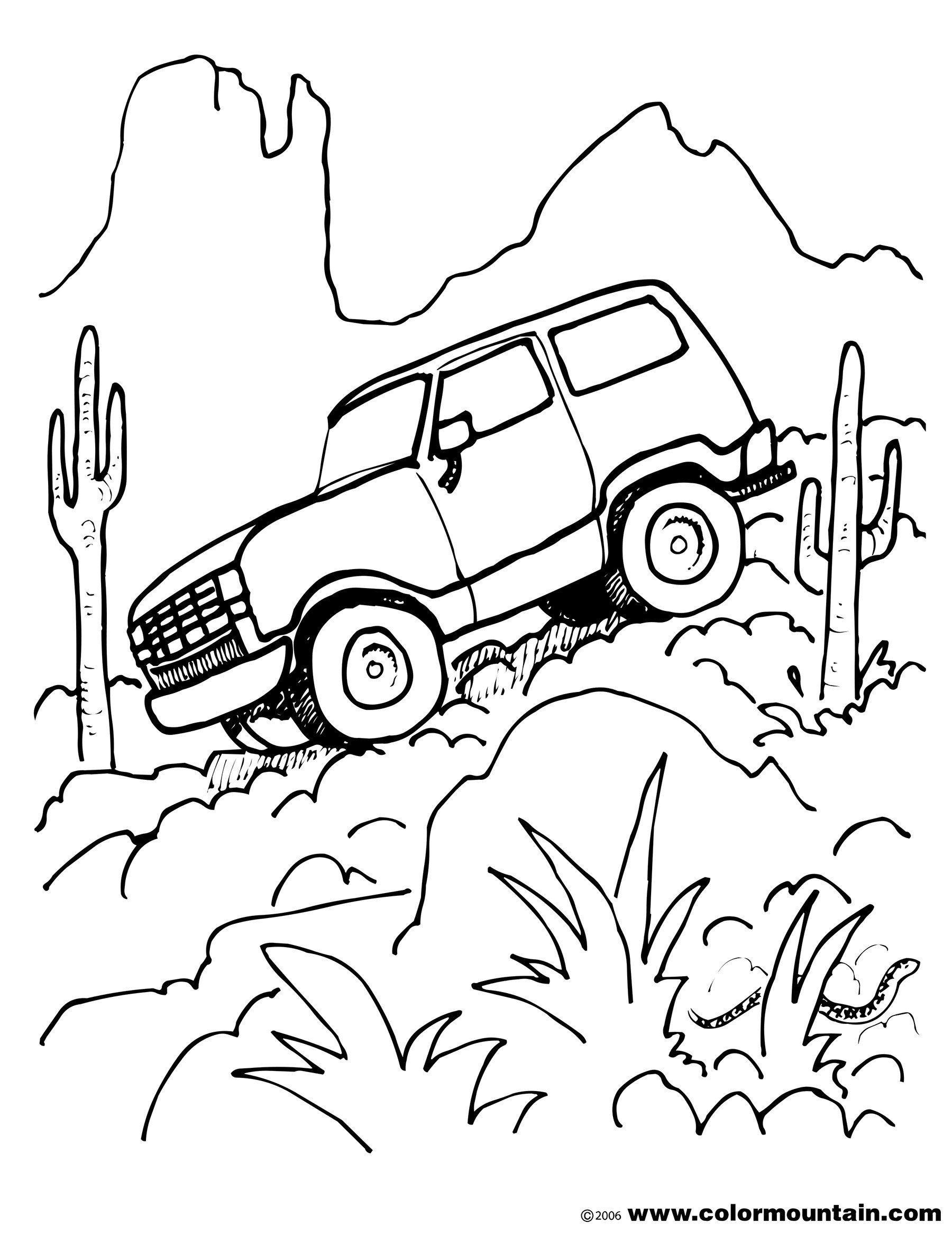 Monster Truck Coloring Pages Free Printable 35