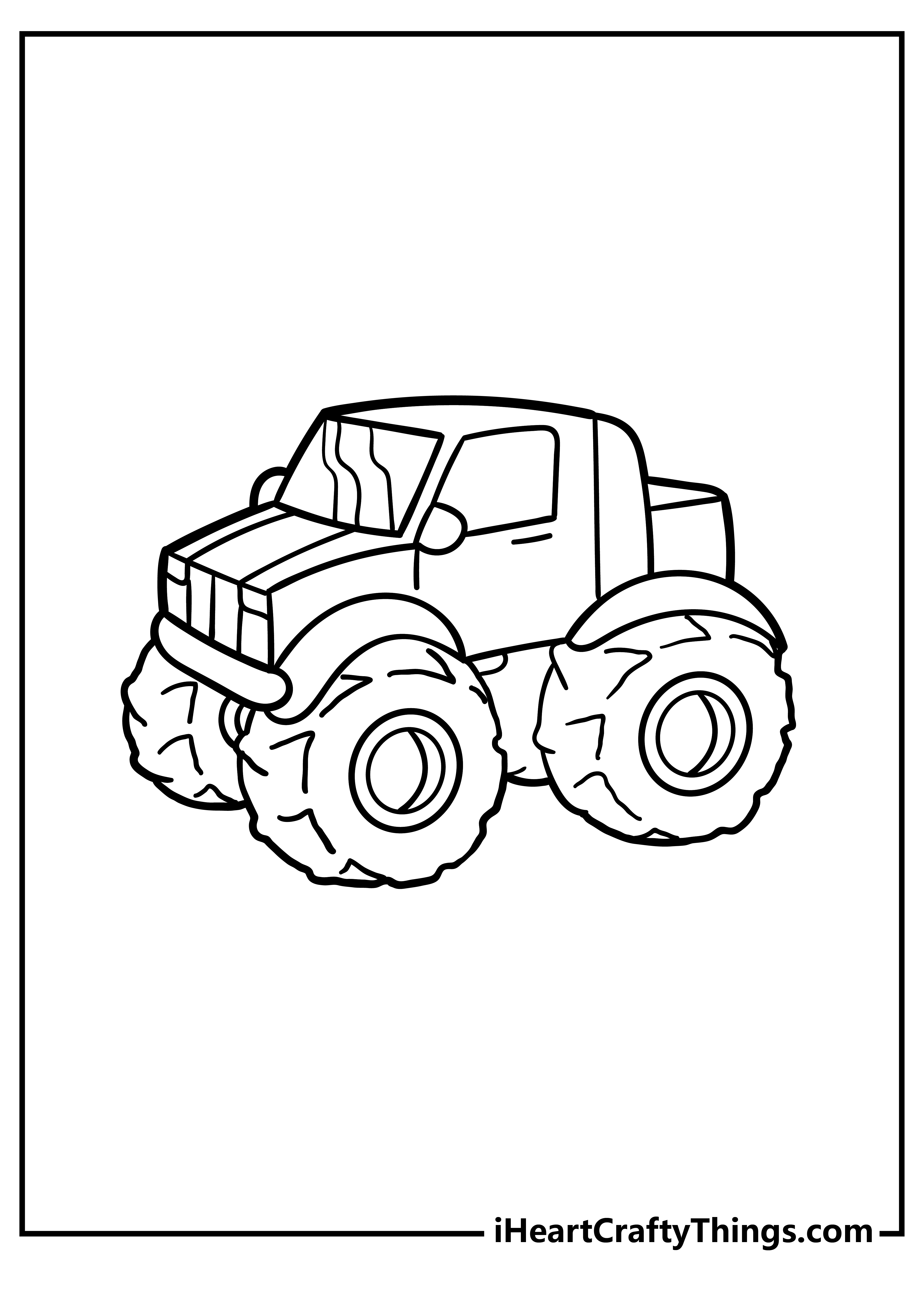 Monster Truck Coloring Pages Free Printable 38