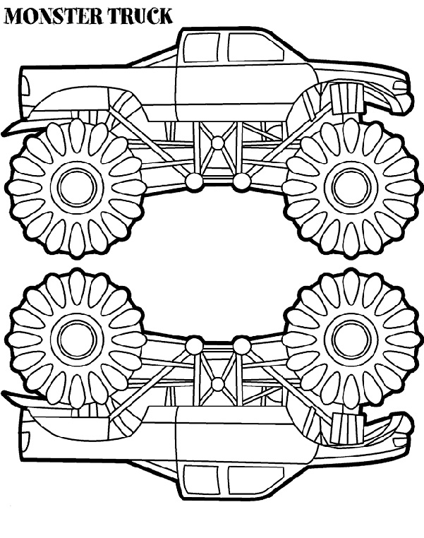 Monster Truck Coloring Pages Free Printable 4