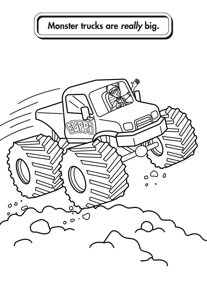 Monster Truck Coloring Pages Free Printable 40