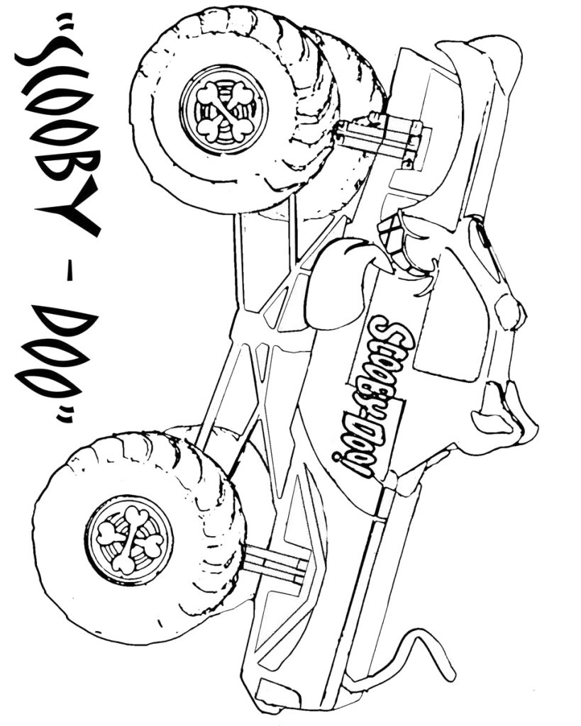 Monster Truck Coloring Pages Free Printable 49