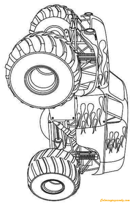 Monster Truck Coloring Pages Free Printable 5