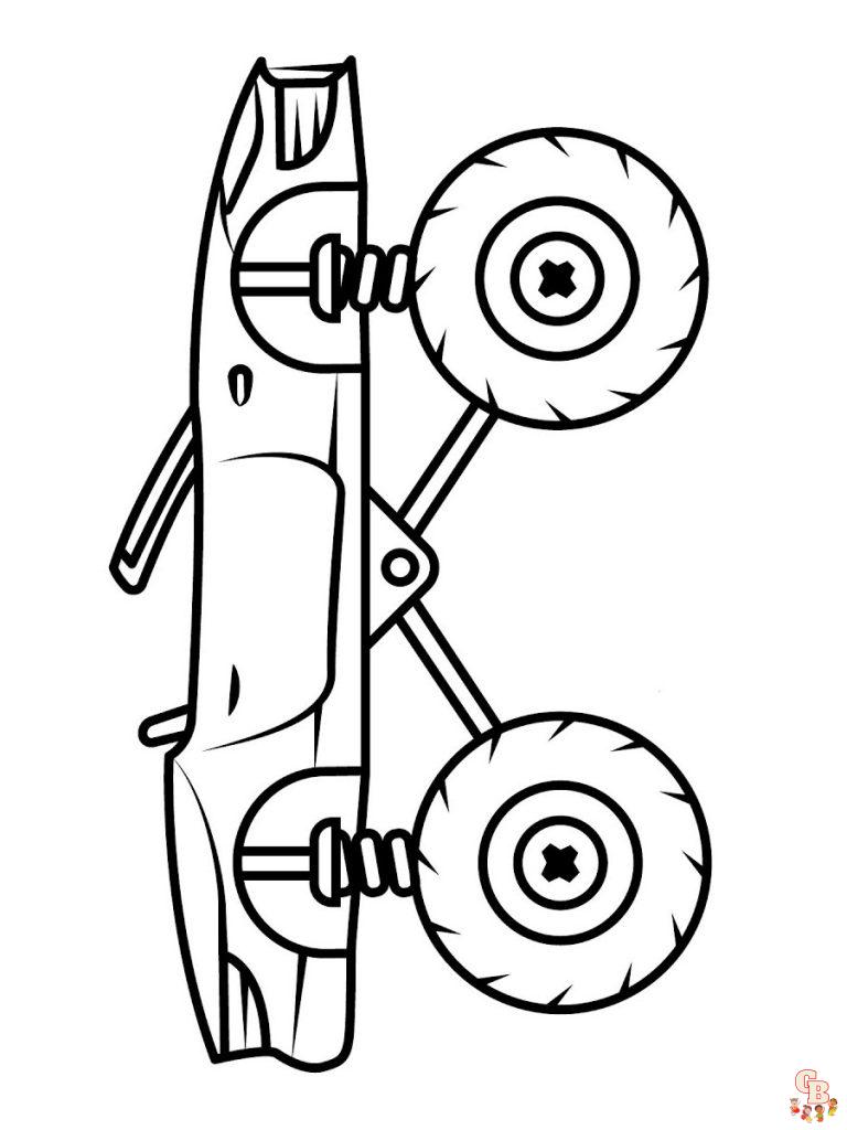 Monster Truck Coloring Pages Free Printable 53