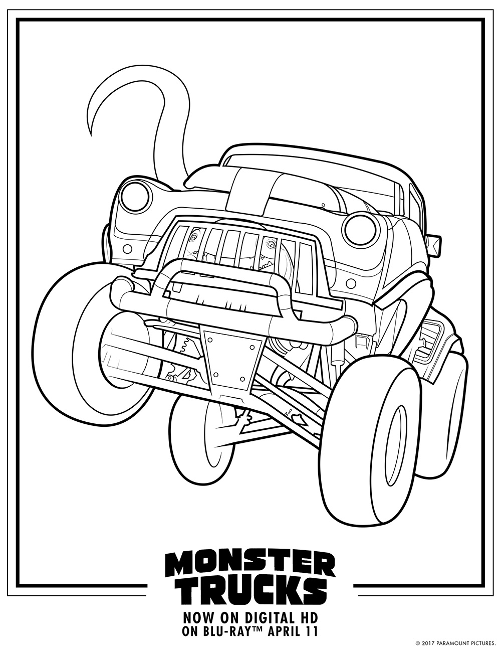 Monster Truck Coloring Pages Free Printable 56