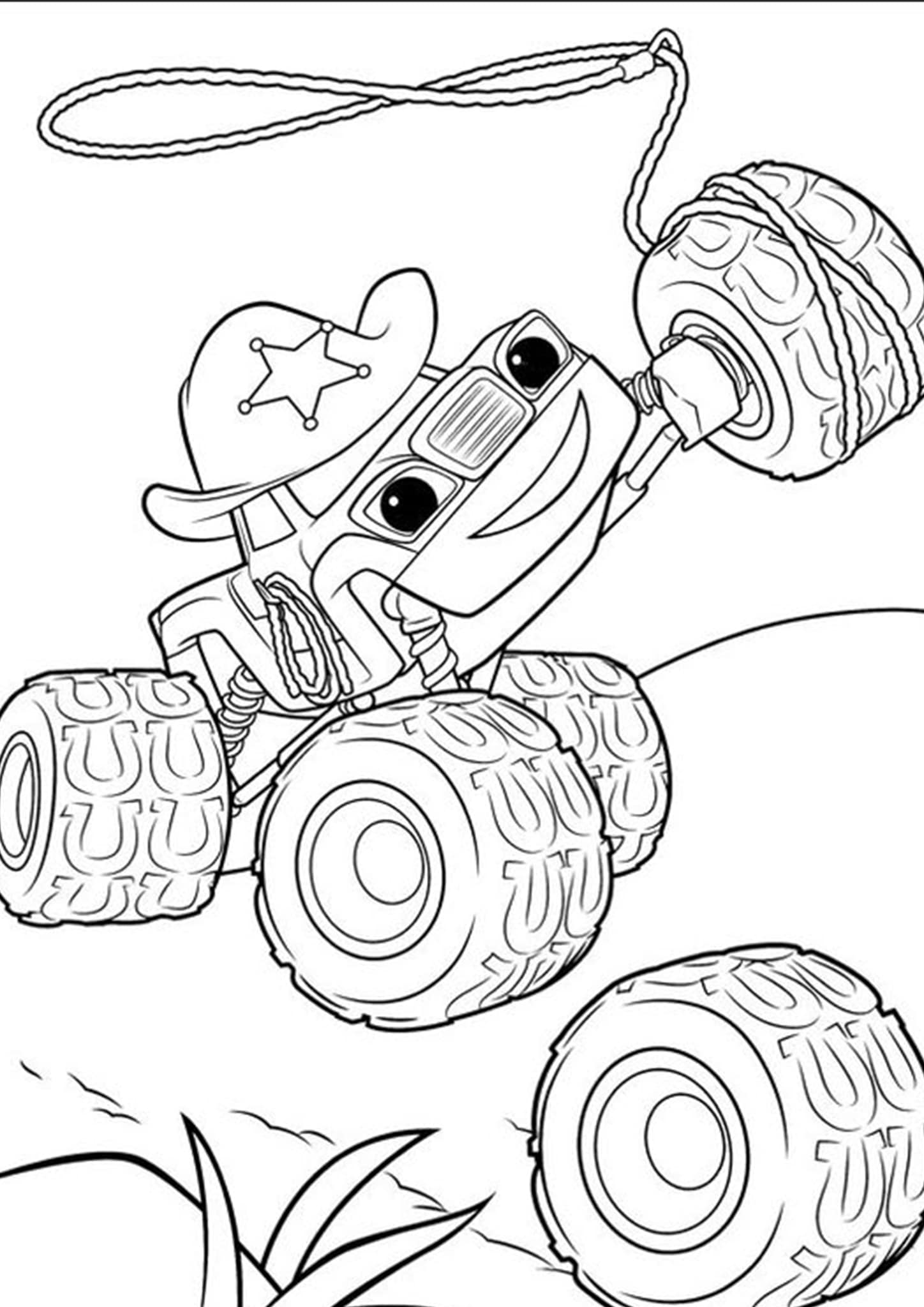 Monster Truck Coloring Pages Free Printable 57