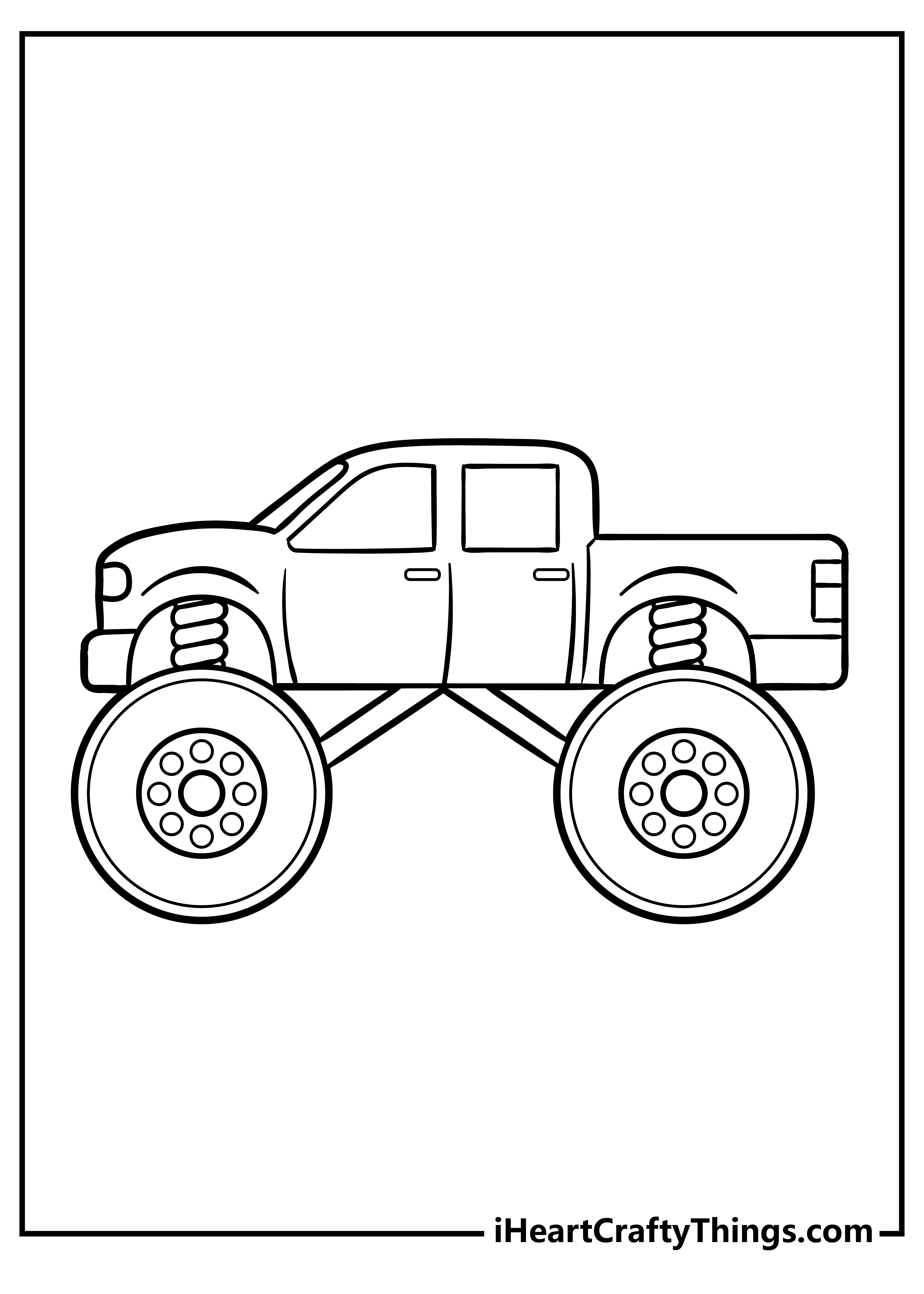 Monster Truck Coloring Pages Free Printable 62