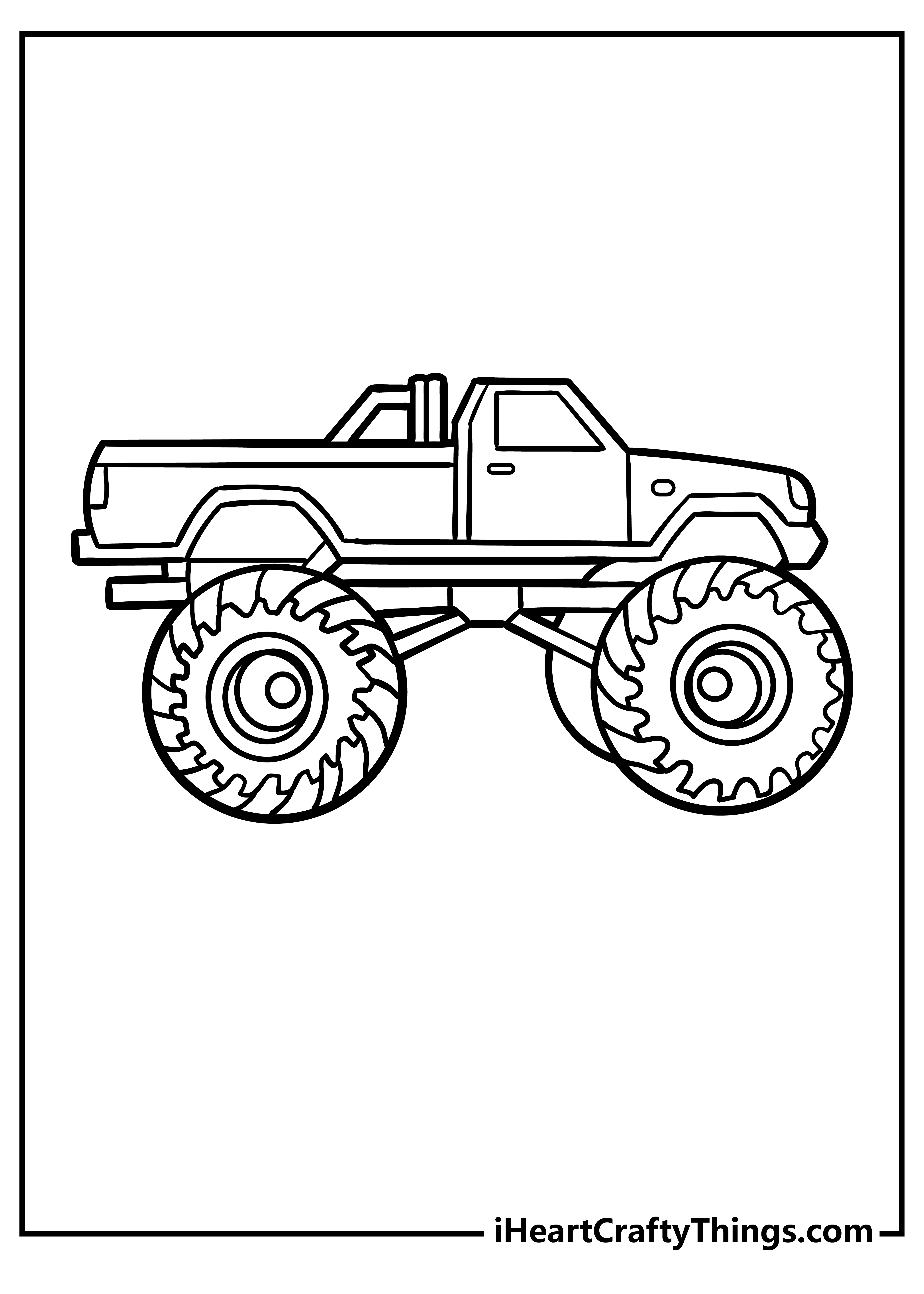 Monster Truck Coloring Pages Free Printable 63