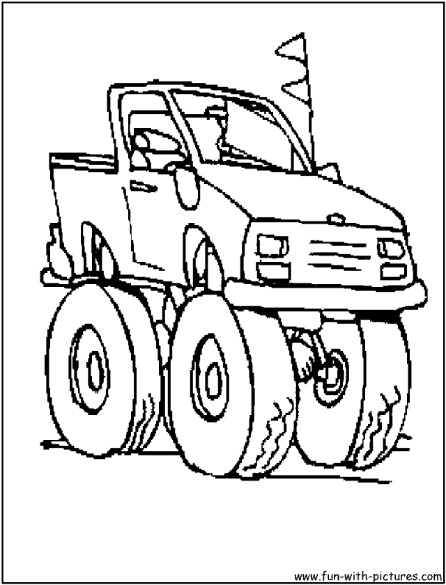 Monster Truck Coloring Pages Free Printable 64