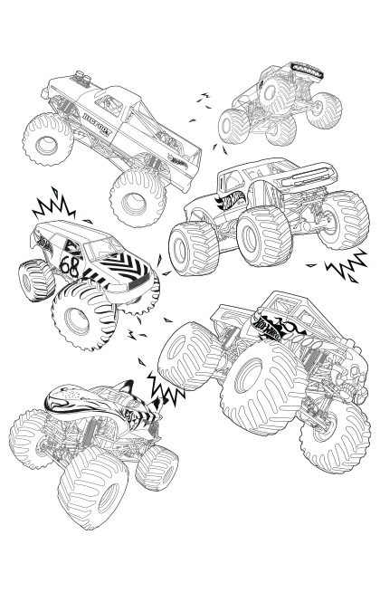 Monster Truck Coloring Pages Free Printable 7