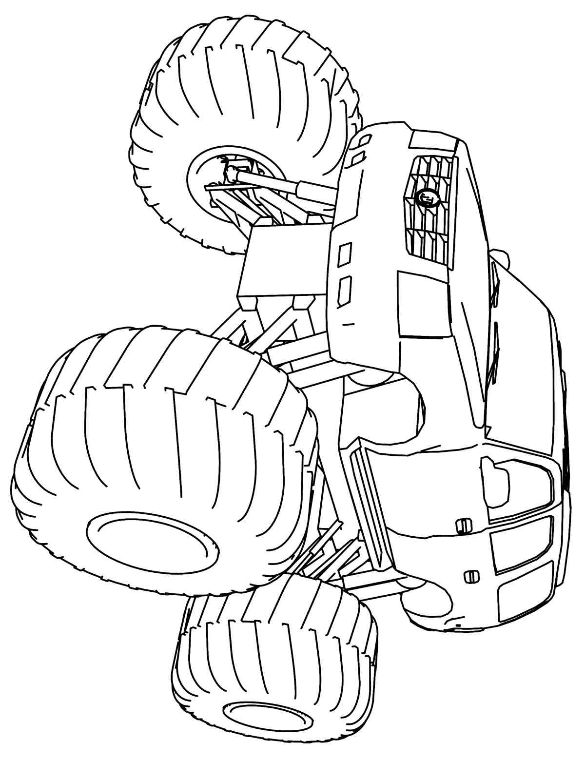 Monster Truck Coloring Pages Free Printable 76