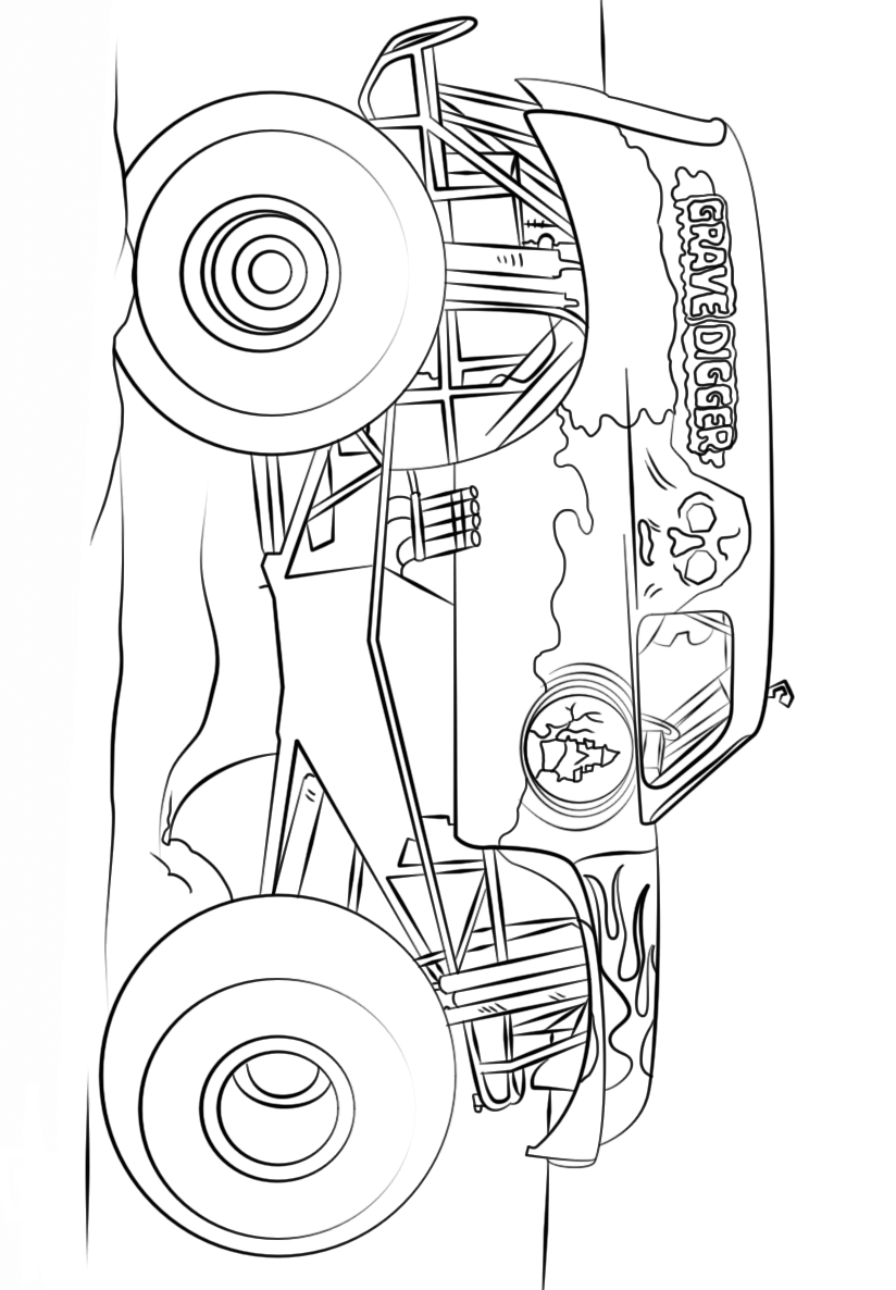 Monster Truck Coloring Pages Free Printable 77