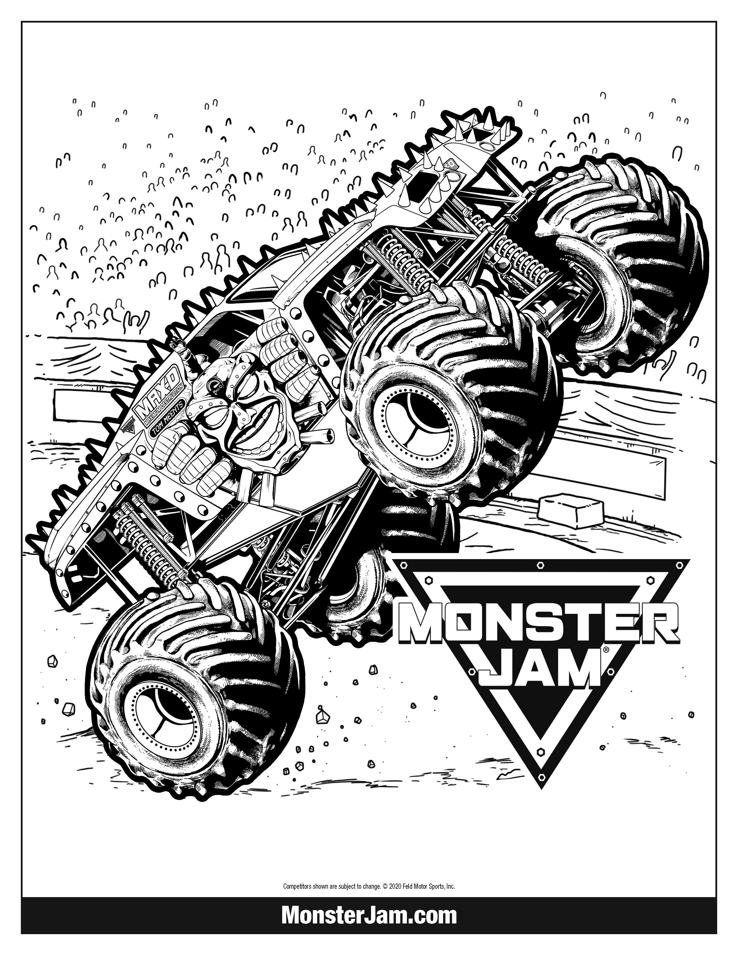 Monster Truck Coloring Pages Free Printable 80