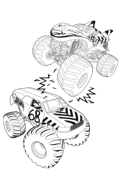 Monster Truck Coloring Pages Free Printable 82