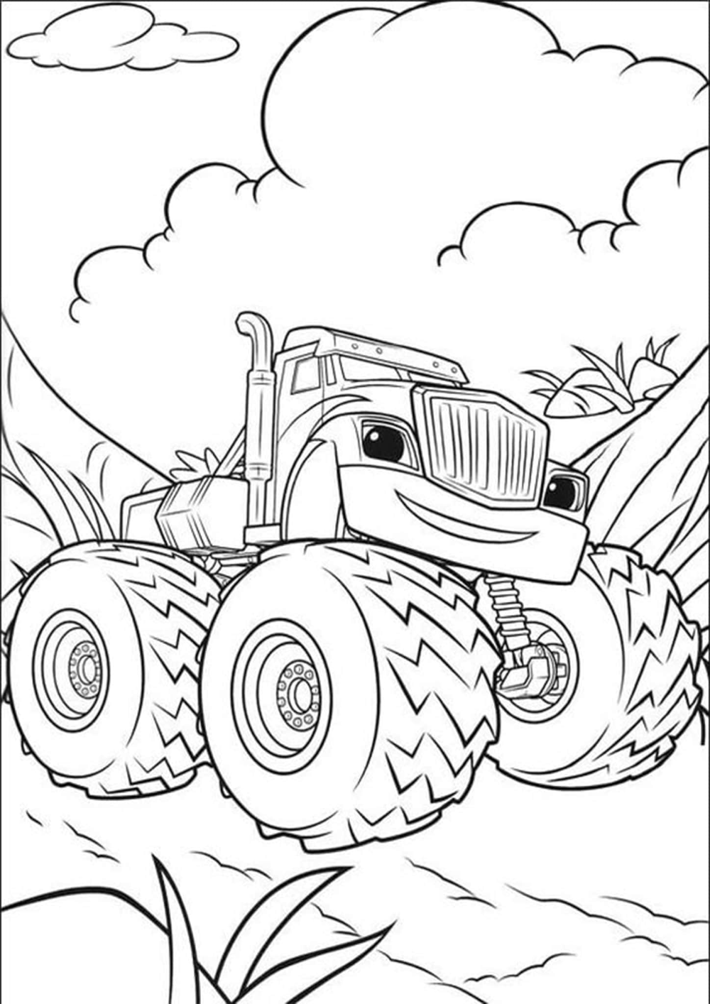 Monster Truck Coloring Pages Free Printable 84