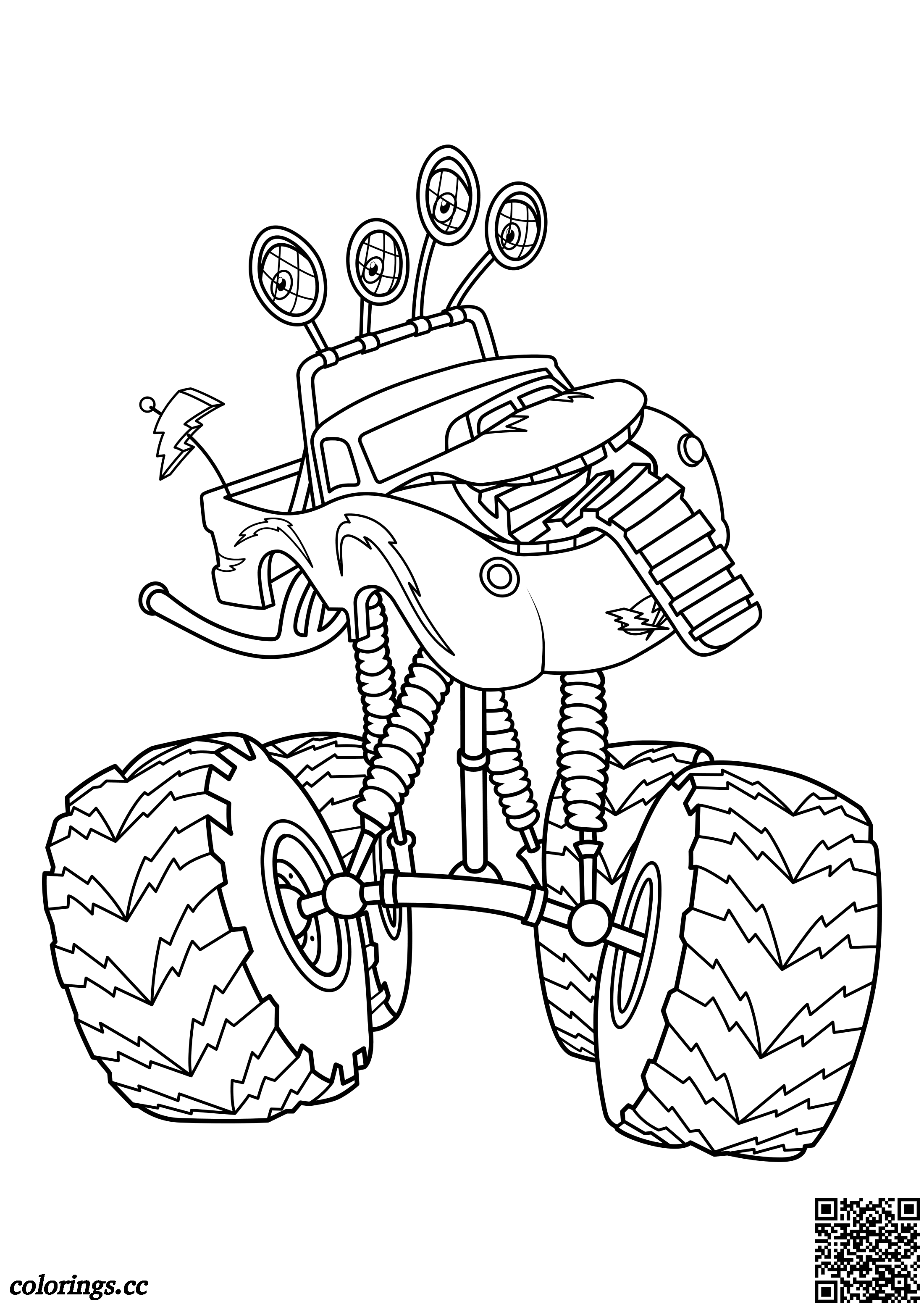 Monster Truck Coloring Pages Free Printable 85