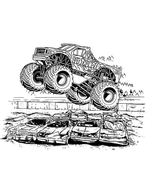 Monster Truck Coloring Pages Free Printable 86