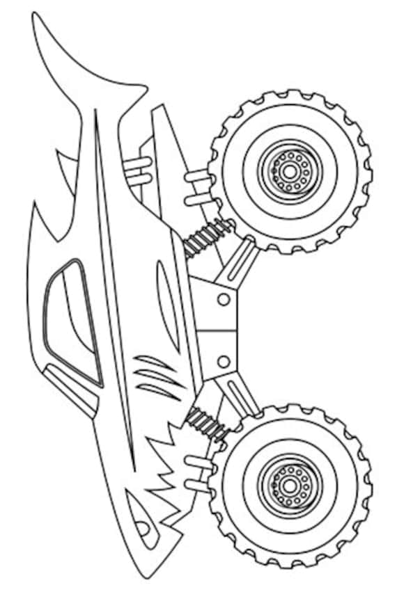 Monster Truck Coloring Pages Free Printable 89