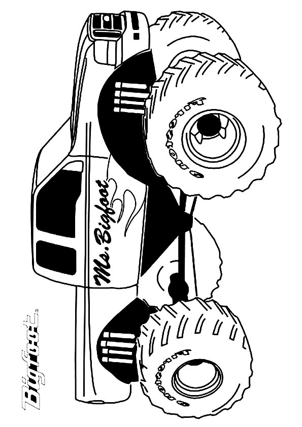 Monster Truck Coloring Pages Free Printable 92