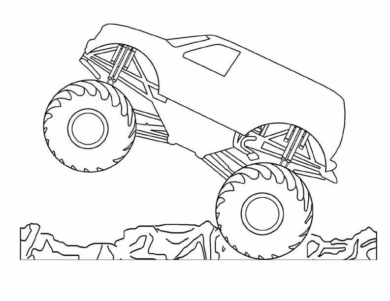 Monster Truck Coloring Pages Free Printable 93