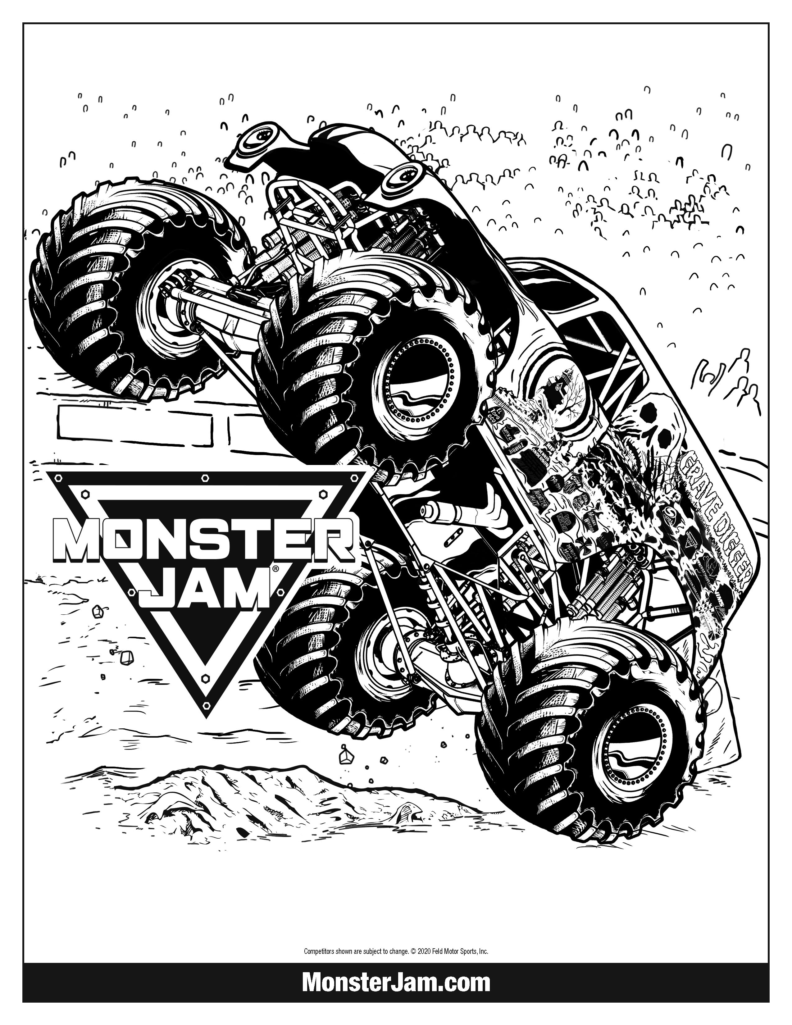 Monster Truck Coloring Pages Free Printable 94