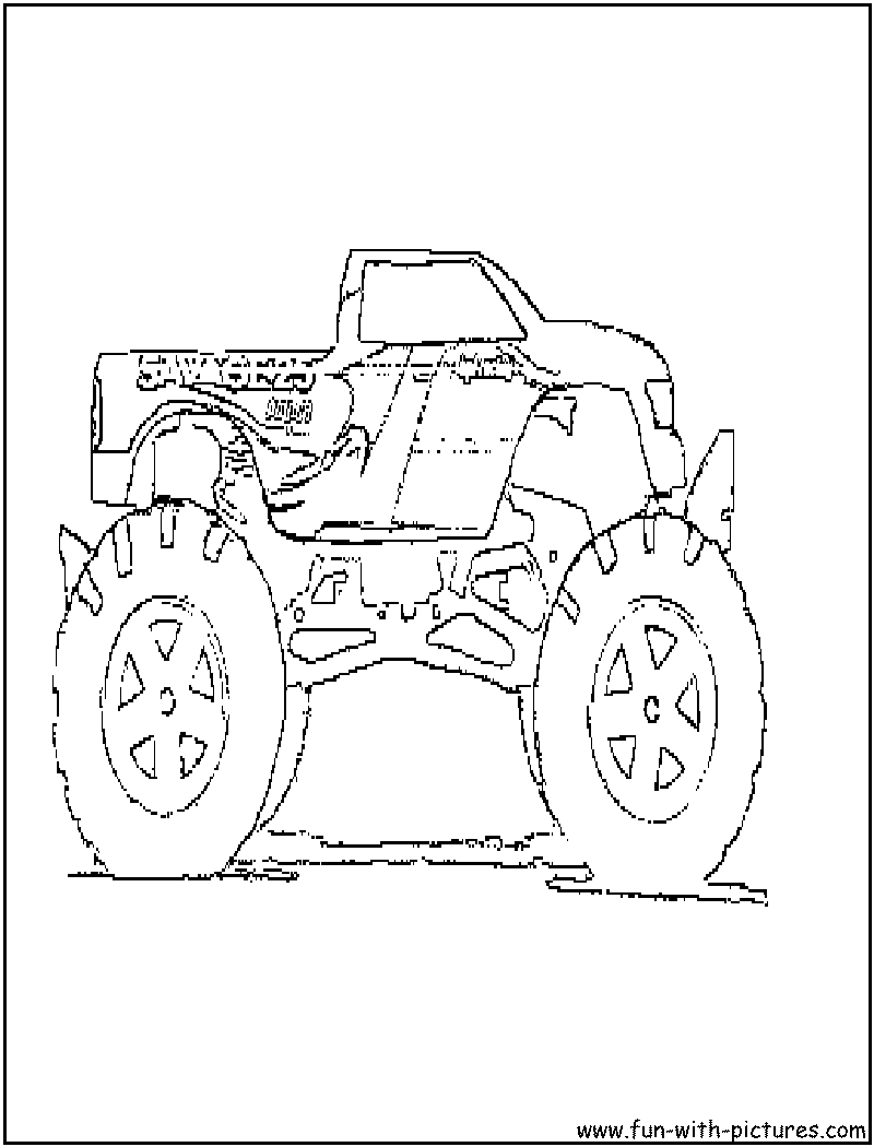 Monster Truck Coloring Pages Free Printable 97