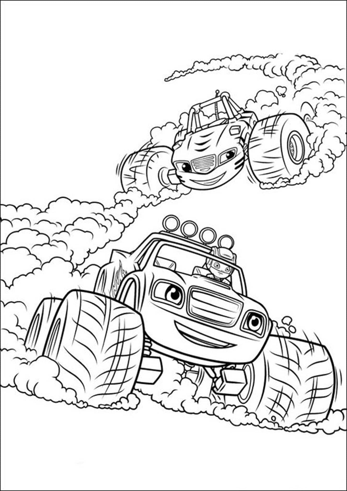 Monster Truck Coloring Pages Free Printable 98