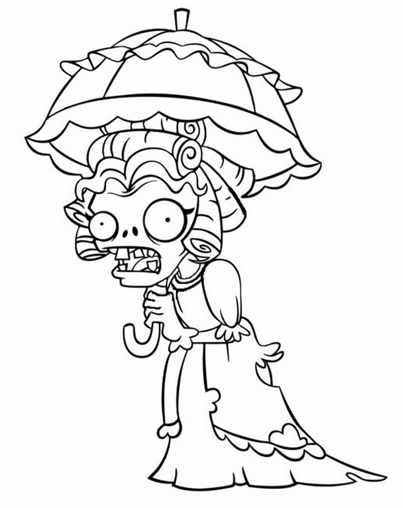 Plants vs Zombies Coloring Pages FREE Printable 10