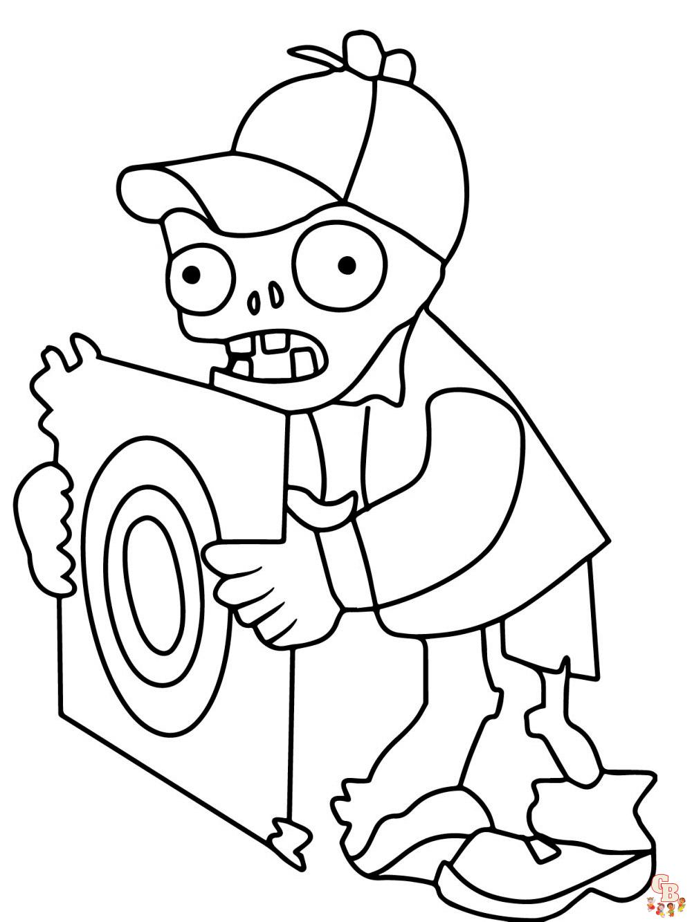 Plants vs Zombies Coloring Pages FREE Printable 12