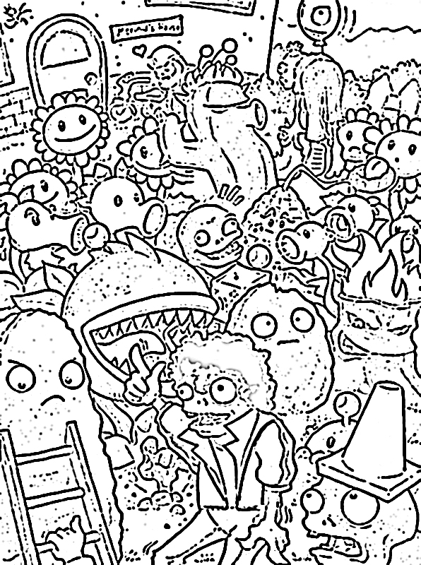 Plants vs Zombies Coloring Pages FREE Printable 18